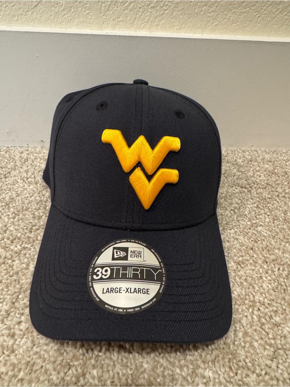 New Era Fitted West Virginia Moutaineers Navy Baseball Cap